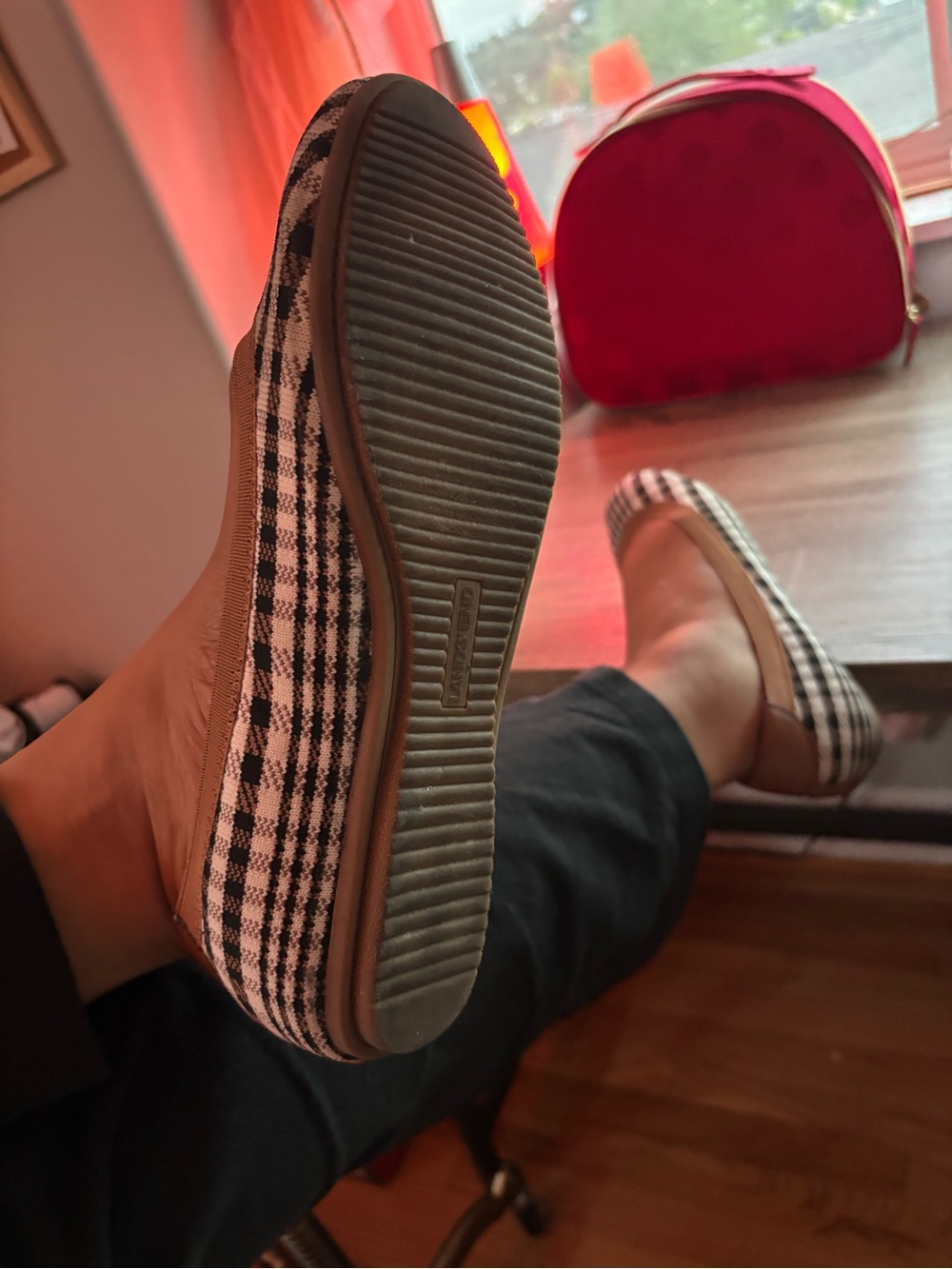 Worn Ballet Flats Flexible